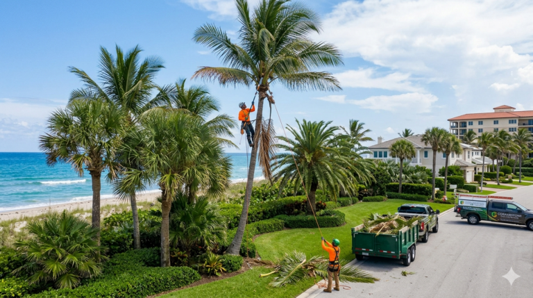 Professional Palm Trimming Services for Healthy Trees